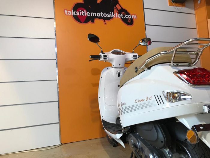 RMG Moto Gusto Diva 50 2021 Model Sıfır Kilometre Taksitle Motosiklet Beyaz 2